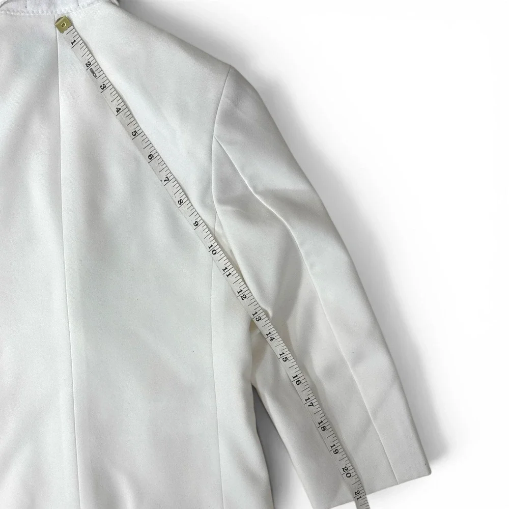 Lord‎ West Boys White Tuxedo Jacket Size 6 Formal Wedding Ring Bearer Suit Coat